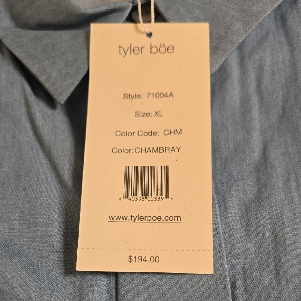 Tyler Boe Blue Pleated Tie Front Sundress - Picture 8 of 14
